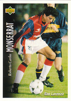 Roberto Carlos Monserrat San Lorenzo 1995 Upper Deck Futbol Argentina #73
